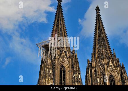 Westfassade, Kölner Dom, Köln, Nordrhein-Westfalen, Deutschland Stockfoto