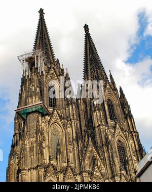 Westfassade, Kölner Dom, Köln, Nordrhein-Westfalen, Deutschland Stockfoto