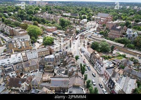 Blackheath London UK Drohne Luftaufnahme im Sommer Stockfoto