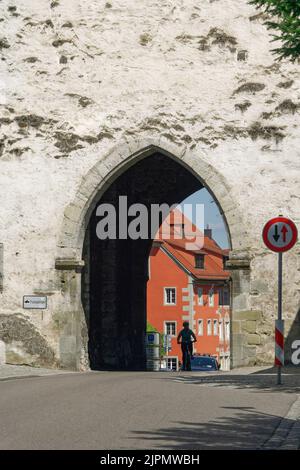 Obertor, Stadttor, 13. Jahrhundert, Ravensburg, Baden-Württemberg, Deutschland Stockfoto