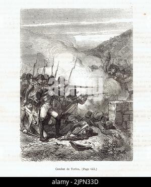 La bataille de Torfou ou bataille de Torfou-Tiffauges, 19 septembre 1793, est une bataille de la première guerre de Vendée Stockfoto