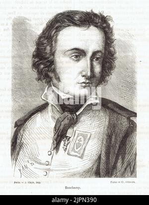 Charles Melchior Artus de Bonchamps. Commandant des armées vendéennes Anhänger la guerre de Vendée Stockfoto