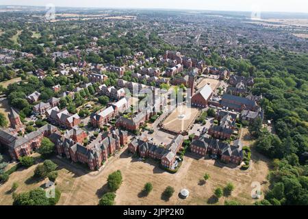 Repton Park Woodford Green East London UK Drohne Luftaufnahme Stockfoto