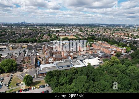 Whipps Cross Hospital Waltham Forest Drohne Luftaufnahme Stockfoto