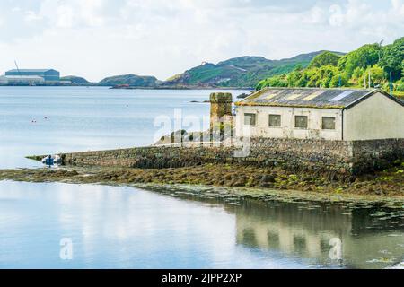 Binnenhafen in Stornoway, Isle of Lewis und Harris, Schottland. Stockfoto