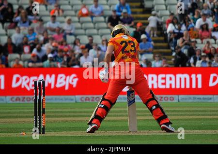 Birmingham, Großbritannien. 19. August 2022. Birmingham, 19. 2022. August Phoenix während der Hundert Birmingham Phoenix gegen Northern Super Chargers - Double Bill Women & Men Games (Karl W Newton/SPP) Credit: SPP Sport Press Photo. /Alamy Live News Stockfoto