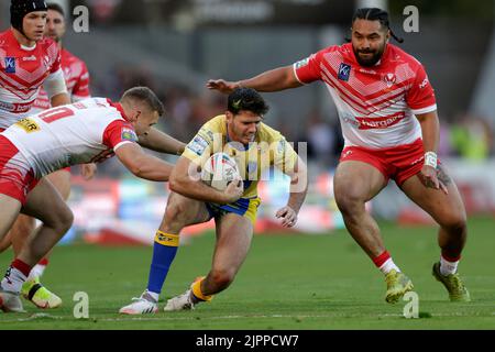 Hull Kr's Lachlan Coote in Aktion während des Betfred Super League-Spiels im Totally Wicked Stadium, St. Helens. Bilddatum: Freitag, 19. August 2022. Stockfoto