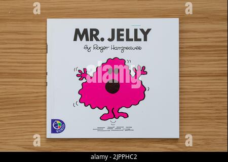 CHESTER, VEREINIGTES KÖNIGREICH - JULI 31. 2022: Herr Jelly, Titelbild der Buchreihe Mr Men Stockfoto