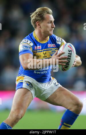 Leeds, Großbritannien. 19. August 2022. Headingley Stadium, Leeds, West Yorkshire, 19.. August 2022. Betfred Super League Leeds Rhinos gegen Warrington Wolves Brad Dwyer von Leeds Rhinos. Kredit: Touchlinepics/Alamy Live Nachrichten Stockfoto