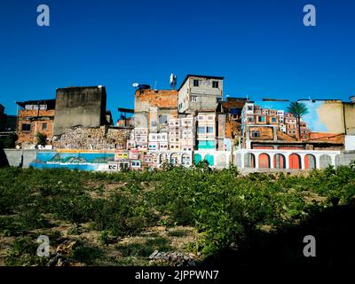 Kunst im Slum. Rio de Janeiro, Brasilien. Stockfoto