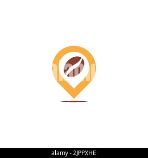Kaffee-Logo, Café-Logo-Symbol Stock Vektor