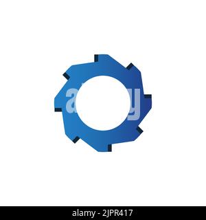 Gear Logo Vorlage Vektor Symbol Illustration Design Stock Vektor