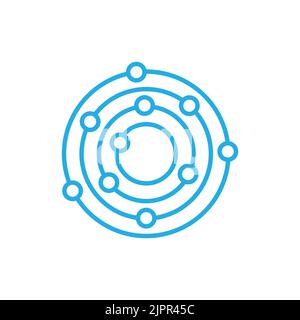 Sonnensystem Sonne Planeten Universum Raumvektor Stock Vektor