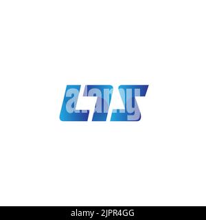 LTS Anfangsbuchstabe Logo Design Vektor Stock Vektor