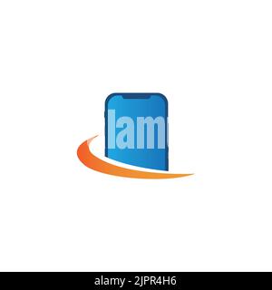 Symbol für das Design der Smartphone-Logo-Vorlage Stock Vektor