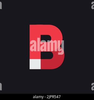 P B Design-Vorlage für das Logo „Letter“. Grafisches Alphabetsymbol für die Unternehmensidentität. Kreatives typografisches Icon-Konzept. Vektorelement Stock Vektor