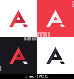 Eine Design-Vorlage für das Logo in einem Buchstaben. Grafisches Alphabetsymbol für die Unternehmensidentität. Kreatives typografisches Icon-Konzept. Vektorelement Stock Vektor