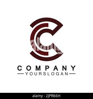 Briefvorlage Logo C Vektor Icon-design Stock Vektor
