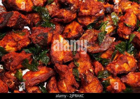 kerala-Stil masala marinierten frittierten Fisch in der Nähe Stockfoto