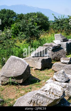 Philippi archäologische Stätte, Mazedonien, Nordostgriechenland Stockfoto