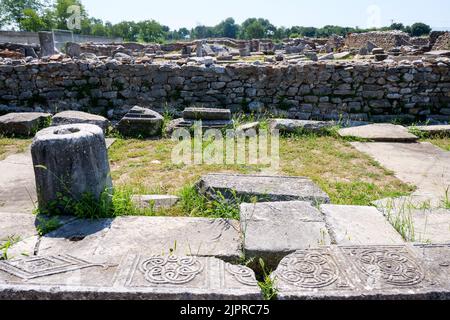 Philippi archäologische Stätte, Mazedonien, Nordostgriechenland Stockfoto