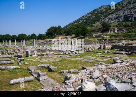 Philippi archäologische Stätte, Mazedonien, Nordostgriechenland Stockfoto