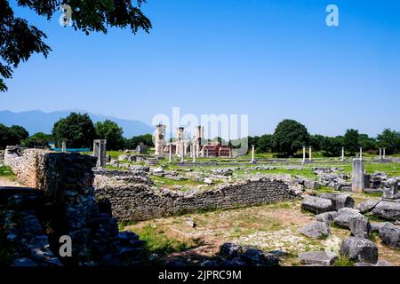 Philippi archäologische Stätte, Mazedonien, Nordostgriechenland Stockfoto