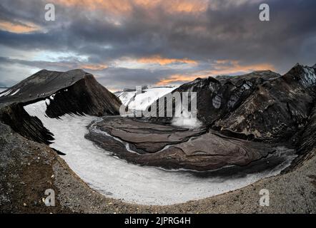 Deception Island Caldera Telephone Bay Antarctica Stockfoto