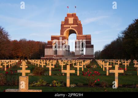 Thiepval Memorial to the Missing of the Somme, Französische Kriegsgräber, Frankreich Stockfoto