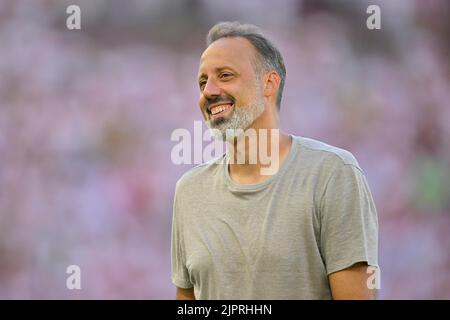 Trainer Pellegrino Matarazzo VfB Stuttgart, Mercedes-Benz Arena, Stuttgart, Baden-Württemberg, Deutschland Stockfoto