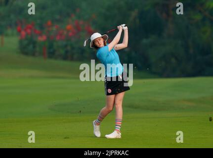 Jakarta, Indonesien. 20. August 2022. Aug 19, 2022-Jagerta, Indonesien-Davidson Karis von Australien Aktion in der Halle 2. während eines 2022 Simone Asia Pacific Cup Finaltages im Pondok Indah Golf Cours in Jakarta, Indonesien. (Bild: © JJ Jung via ZUMA Press Wire) Bild: ZUMA Press, Inc./Alamy Live News Stockfoto