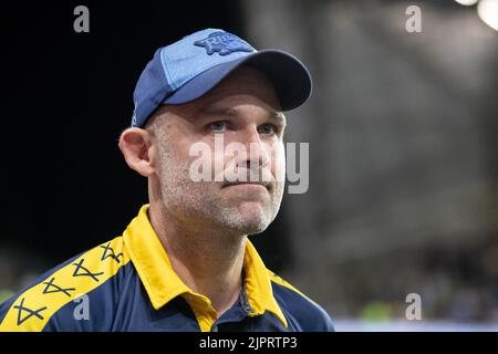 Leeds, Großbritannien. 19. August 2022. Rohan Smith Cheftrainer von Leeds Rhinos nach dem Spiel in Leeds, Vereinigtes Königreich am 8/19/2022. (Foto von James Heaton/News Images/Sipa USA) Quelle: SIPA USA/Alamy Live News Stockfoto