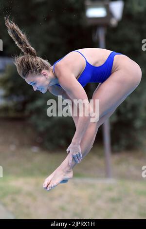 Rom, . 19. August 2022. Helle Tuxen während der Schwimmeuropameisterschaften in Rom 2022. Rom 19.. August 2022 Photographer01 Kredit: Unabhängige Fotoagentur/Alamy Live Nachrichten Stockfoto