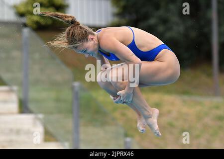 Helle Tuxen während der Schwimmeuropameisterschaften in Rom 2022. Rom, 19.. August 2022 Photographer01 Stockfoto