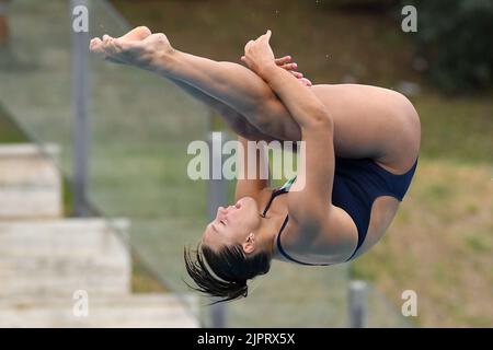 Elisa Pizzini während der Schwimmeuropameisterschaften in Rom 2022. Rom, 19.. August 2022 Photographer01 Stockfoto