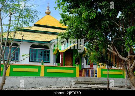 Indonesia Alor Island - Bunte Fischerdorf Moschee Stockfoto