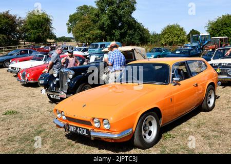 Classic Car Meeting im august Hook Norton Brewery Oxfordshire England 2022 Stockfoto