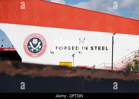 Außenansicht der Bramall Lane, Heimstadion von Sheffield United Stockfoto