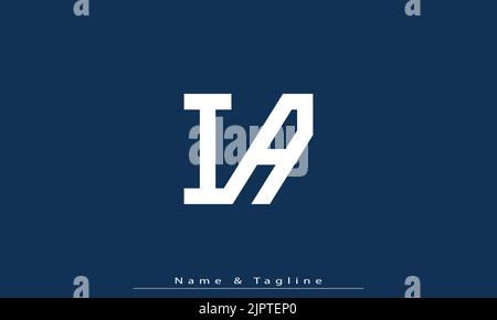 Alphabet Buchstaben Initialen Monogramm Logo IA , AI Stock Vektor