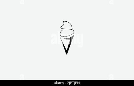 Ice Cream Tasty Vektor-Logo-Design Stock Vektor