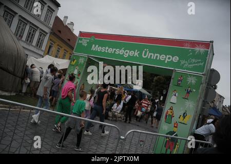 Budapest, Ungarn, 20. Aug 2022, Festival der Berufe zum 939.. Jahrestag der Förderung des christlichen Ungarn, Balint Szentgallay / Alamy Live News Stockfoto