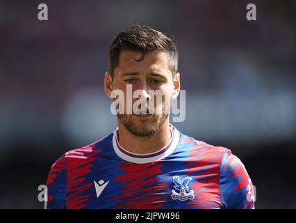 Joel ward aus dem Crystal Palace während des Spiels der Premier League im Selhurst Park, London. Bilddatum: Samstag, 20. August 2022. Stockfoto