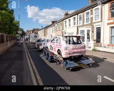 Sheerness, Kent, Großbritannien. 20. August 2022. Bilder vom alljährlichen Sommerkarneval in Sheerness, Kent, heute Nachmittag. Kredit: James Bell/Alamy Live Nachrichten Stockfoto