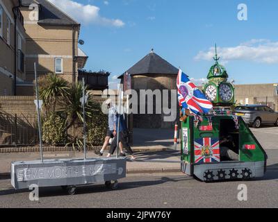 Sheerness, Kent, Großbritannien. 20. August 2022. Bilder vom alljährlichen Sommerkarneval in Sheerness, Kent, heute Nachmittag. Kredit: James Bell/Alamy Live Nachrichten Stockfoto