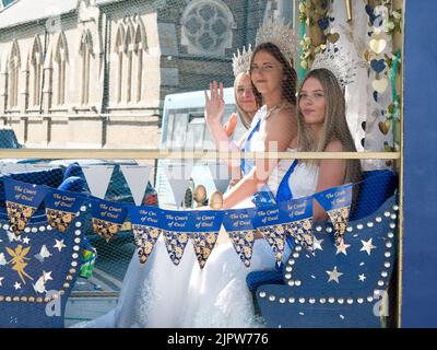 Sheerness, Kent, Großbritannien. 20. August 2022. Bilder vom alljährlichen Sommerkarneval in Sheerness, Kent, heute Nachmittag. Kredit: James Bell/Alamy Live Nachrichten Stockfoto