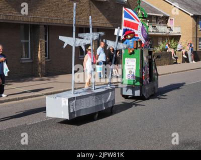 Sheerness, Kent, Großbritannien. 20. August 2022. Bilder vom alljährlichen Sommerkarneval in Sheerness, Kent, heute Nachmittag. Kredit: James Bell/Alamy Live Nachrichten Stockfoto