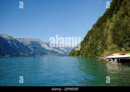 Iseltwald, Brienzersee, Schweiz, August 2022 Stockfoto