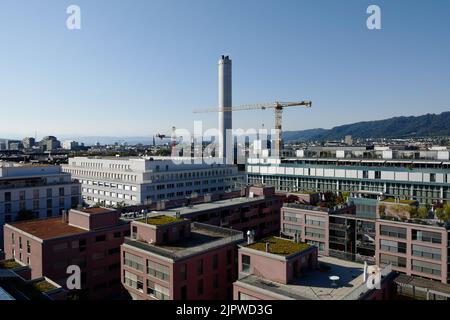 Industriequartier, Bezirk 5, Zürich, Schweiz, August 2022 Stockfoto