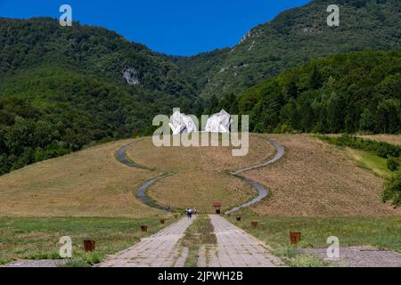 Direktreise. Urlaubsreisen Bosna nad hercegovina im Sommer 2022 Stockfoto