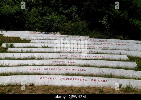 Direktreise. Urlaubsreisen Bosna nad hercegovina im Sommer 2022 Stockfoto